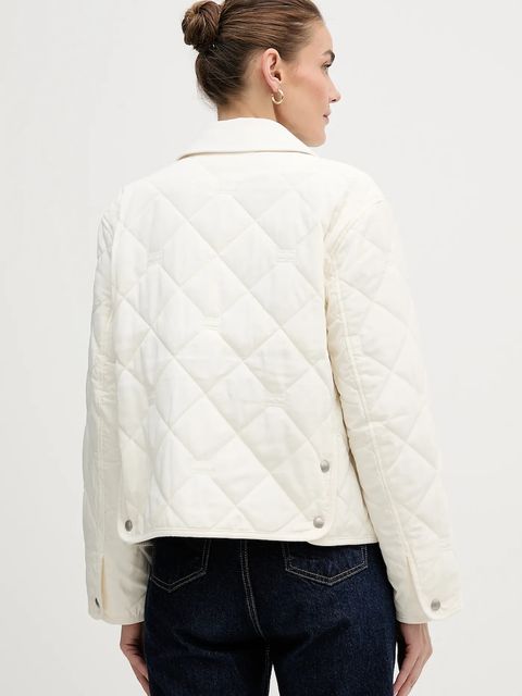 Tommy Hilfiger kurtka kolor beżowy przejściowa WW0WW47998