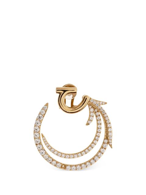 Ferragamo crystal-embellished earrings - Gold