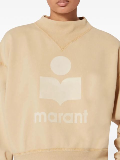 ISABEL MARANT logo-print sweatshirt - Neutrals