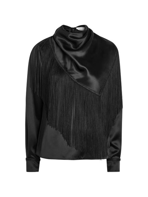 Gabriela Hearst Anderson fringe-detail top - Black - zdjęcie produktu nr 1