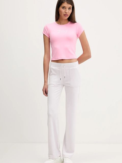 Juicy Couture t-shirt damski kolor różowy JCWCT126301 - zdjęcie produktu nr 2