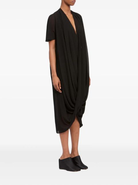 MM6 Maison Margiela draped mdi dress - Black
