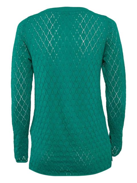 SANDRO lace-detailing top - Green - zdjęcie produktu nr 2