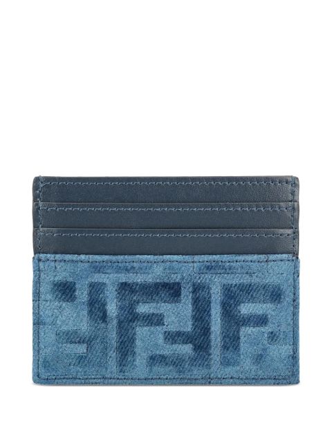 FENDI logo card holder - Blue - zdjęcie produktu nr 2