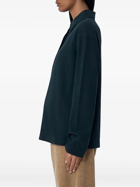 The Row Roddie long-sleeve buttoned polo shirt - Black - zdjęcie produktu nr 2