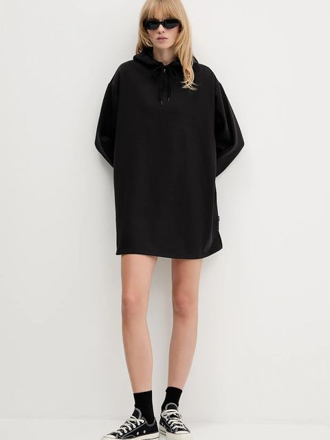 Vans sukienka kolor czarny mini oversize VN000RD2BLK1 - zdjęcie produktu nr 2