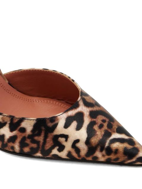 Amina Muaddi 95mm Holli heeled pumps - Neutrals