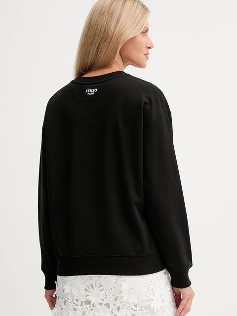 Kenzo bluza bawełniana damska kolor czarny gładka FF62SW2564MF - zdjęcie produktu nr 2
