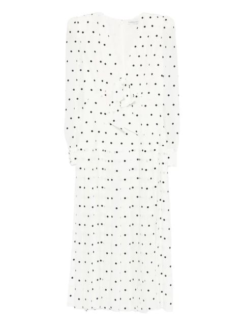 Alessandra Rich polka-dot midi dress - White - zdjęcie produktu nr 1