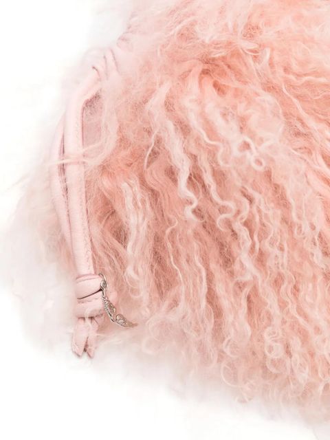 Zadig&Voltaire Rock To Go Frenzy shearling bucket bag - Pink