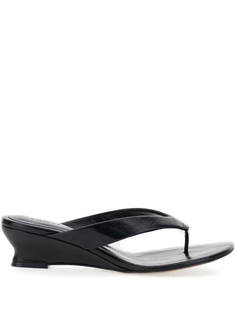 Le Monde Beryl wedge thong trainers - Black - zdjęcie produktu nr 1