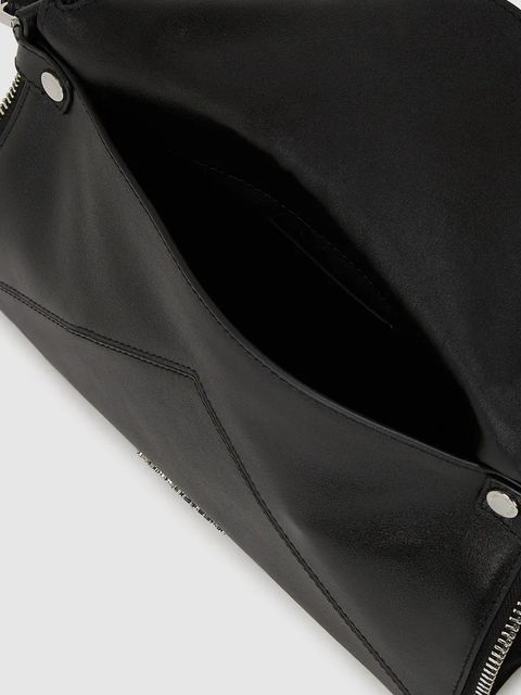 Karl Lagerfeld torebka skórzana kolor brązowy A4W30124