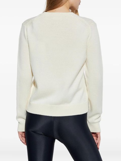 Moncler virgin wool sweater - Neutrals