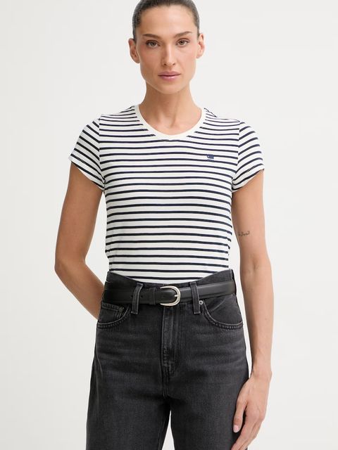 G-Star T-shirt damski bawełniany Stripe eyben slim v t 2.0 - zdjęcie produktu nr 2