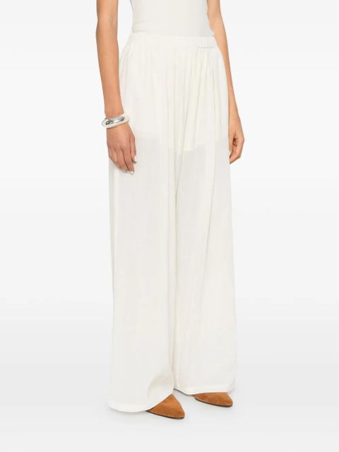 Eleh pleated wide-leg trousers - Neutrals