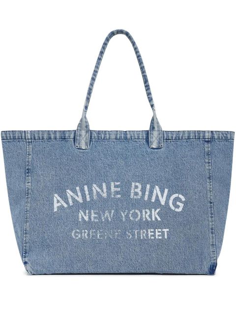 ANINE BING Leo tote bag - Blue - zdjęcie produktu nr 1
