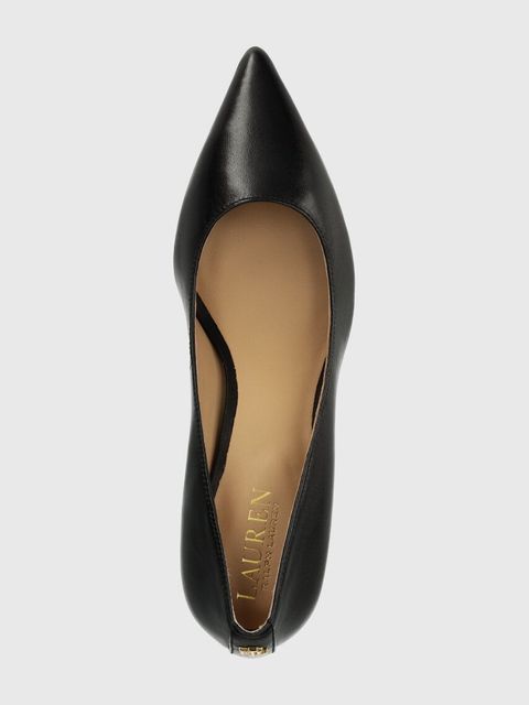 Lauren Ralph Lauren szpilki skórzane Adrienne kolor czarny 802940572001