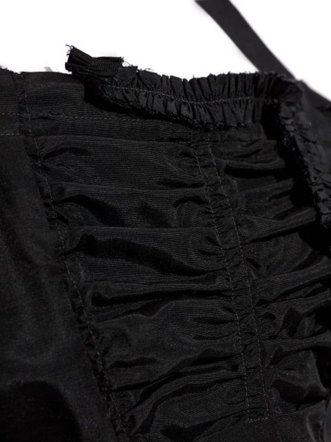 Maison Margiela ruffled apron top - Black