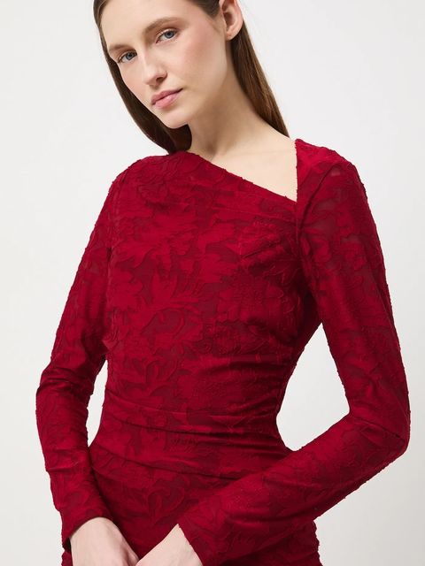 Medicine sukienka kolor czerwony mini dopasowana - zdjęcie produktu nr 1