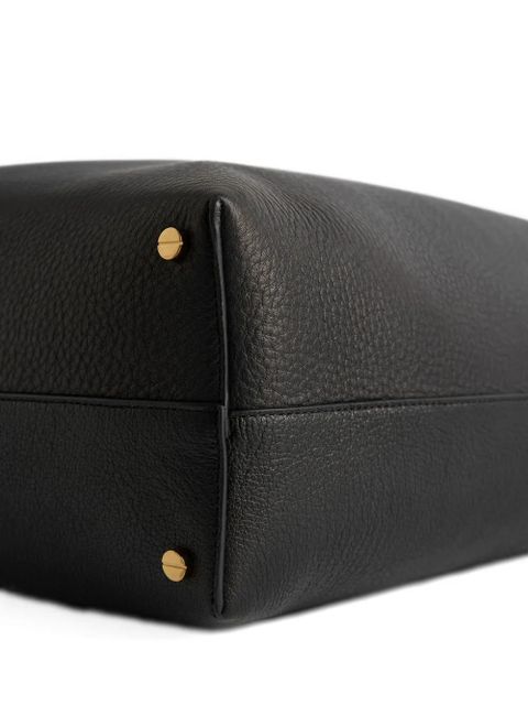 TOTEME bevel leather shoulder bag - Black