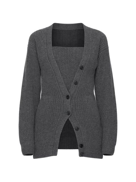 Alexander Wang button square-neck cardigan - Grey - zdjęcie produktu nr 1