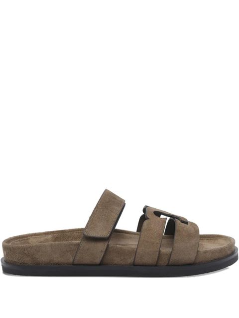 Tory Burch Ines logo suede sandals - Brown - zdjęcie produktu nr 1