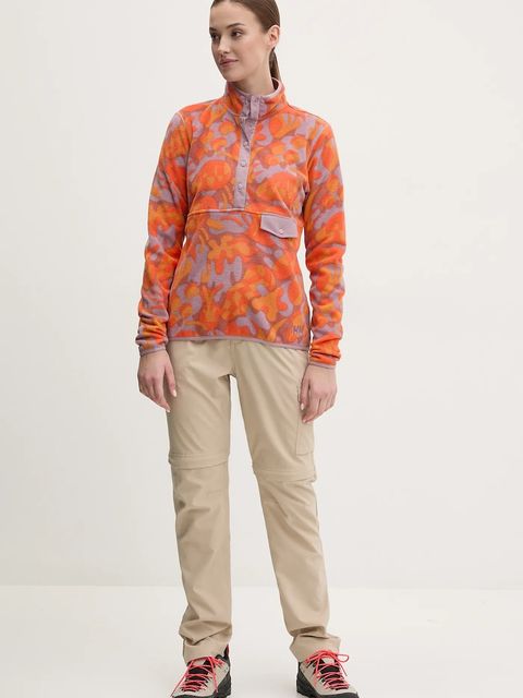 Helly Hansen bluza sportowa Maridalen kolor pomarańczowy wzorzysta 63430