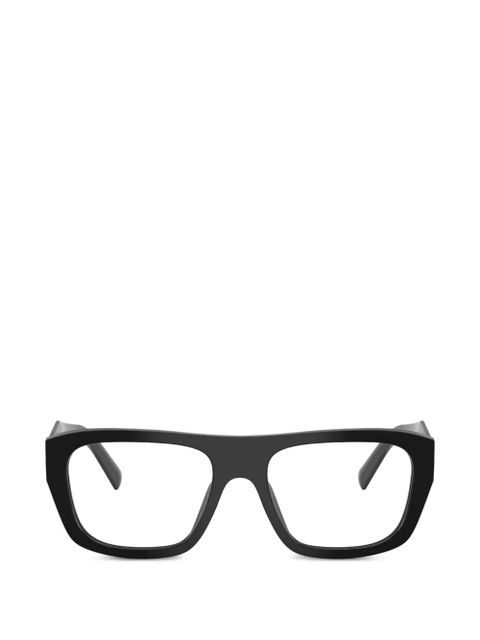 Prada Eyewear logo-detail glasses - Black - zdjęcie produktu nr 1