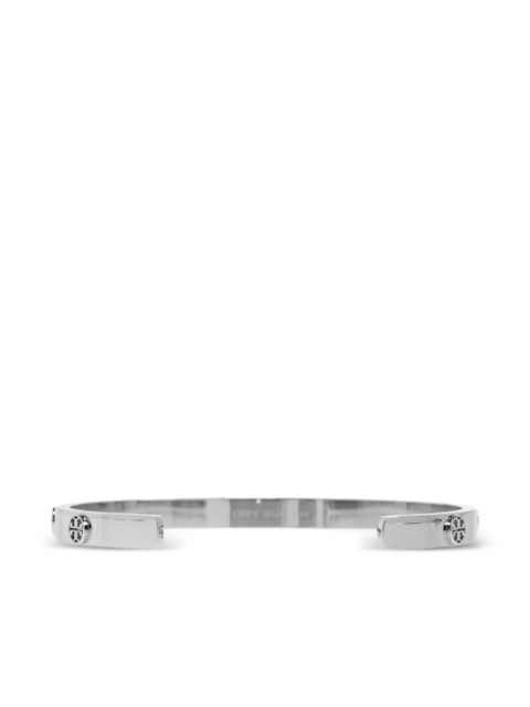 Tory Burch logo-plaque bracelet - Silver