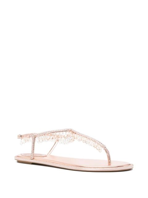 René Caovilla Chandelier crystal-embellished slingback sandals - Pink - zdjęcie produktu nr 2