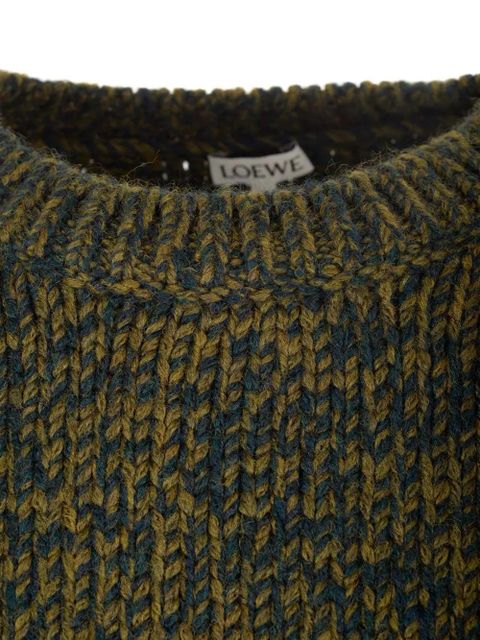 LOEWE trompe l'oeil sweater - Green