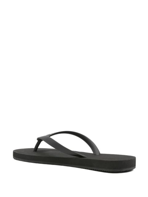 Balenciaga logo thong sandals - Black