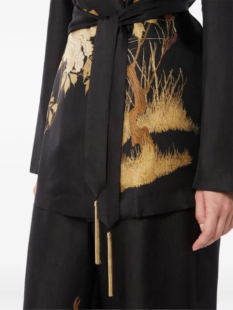 Max Mara floral-print tunic - Black