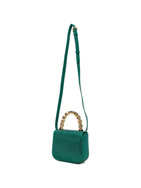 Versace chain medallion satchel - Green