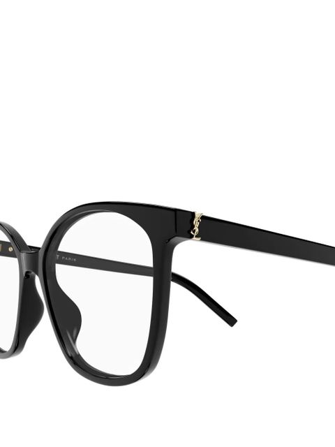 Saint Laurent Eyewear geometric-pattern glasses - Black