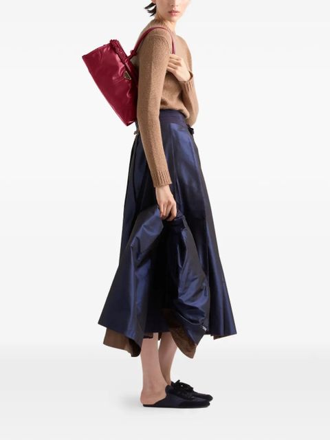 Prada medium Bonnie leather tote bag - Red