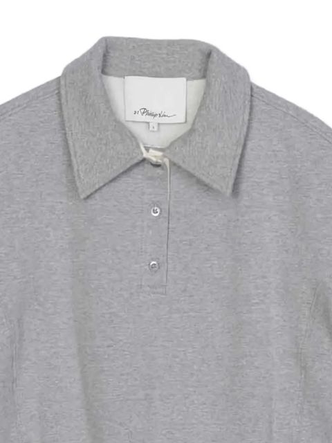 3.1 Phillip Lim collared polo top - Grey - zdjęcie produktu nr 2