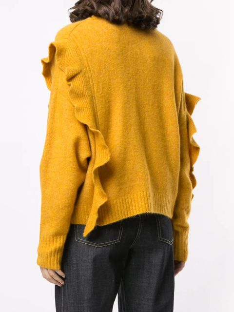 3.1 Phillip Lim cropped ruffled jumper - Yellow