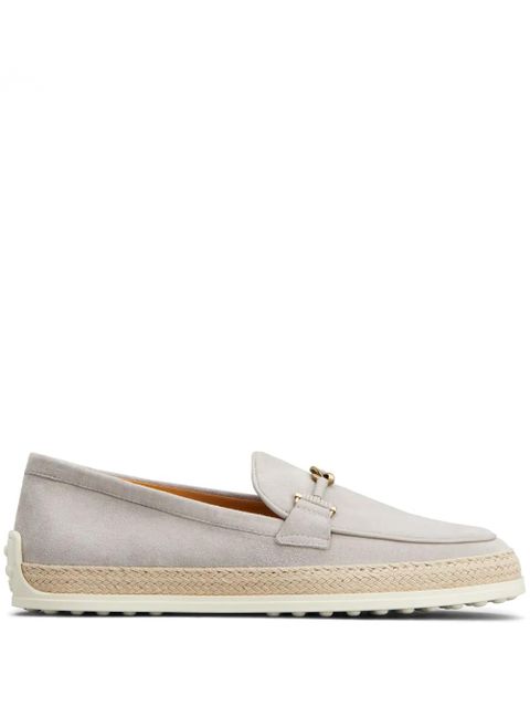 Tod's Gomma leather loafers - Grey - zdjęcie produktu nr 1