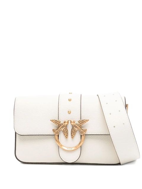 PINKO Love Birds leather shoulder bag - Neutrals - zdjęcie produktu nr 1