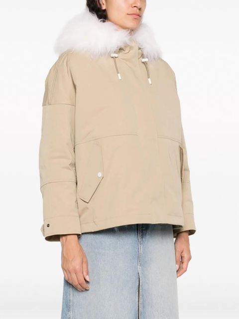 Yves Salomon reversible hooded cropped parka - Neutrals - zdjęcie produktu nr 2