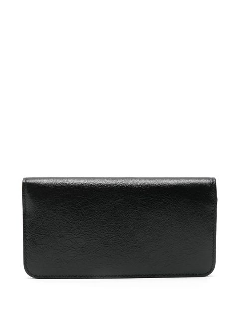 Balenciaga Monaco-motif leather wallet - Black - zdjęcie produktu nr 2