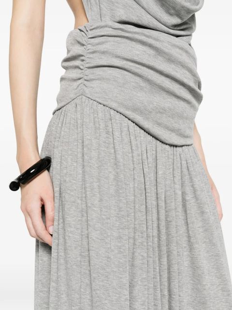 Aya Muse gathered maxi skirt - Grey