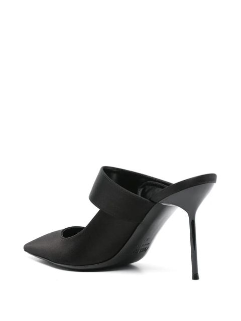 Paris Texas 90mm satin mules - Black