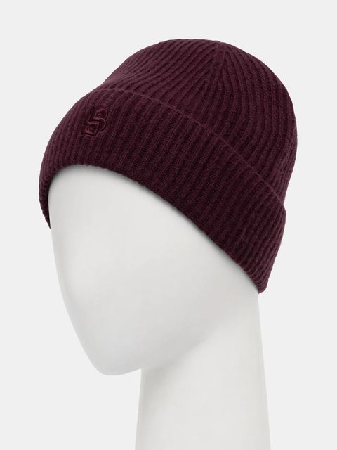 BOSS czapka wełniana kolor fioletowy 50557673 - zdjęcie produktu nr 2