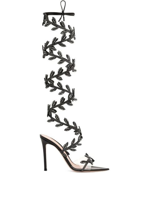 Gianvito Rossi 105m Crystal Flavia sandals - Black - zdjęcie produktu nr 1