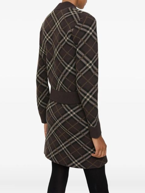 Burberry Check zip-up bomber jacket - Brown