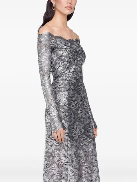 Rabanne laced maxi dress - Silver