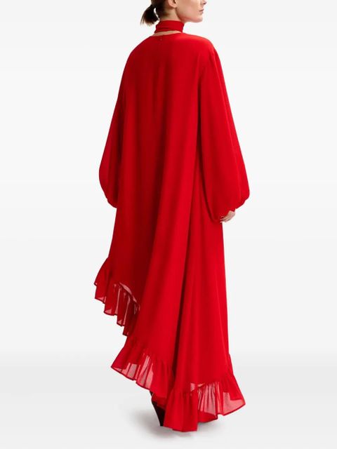 Essentiel Antwerp ruffled asymmetric dress - Red