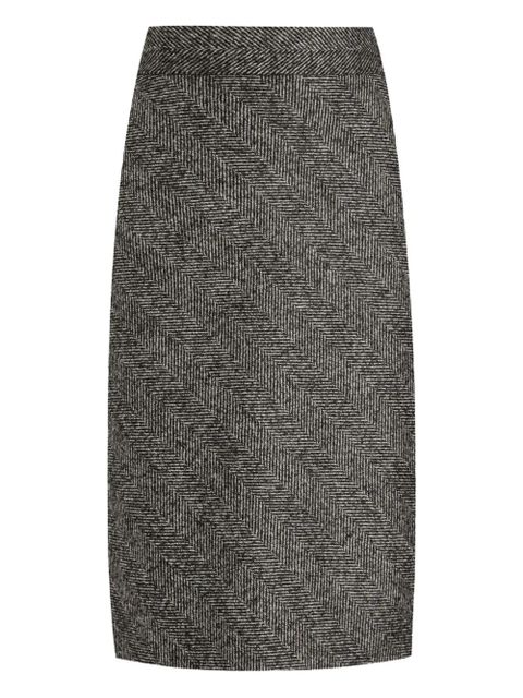 Dolce & Gabbana herringbone midi pencil skirt - Grey - zdjęcie produktu nr 1